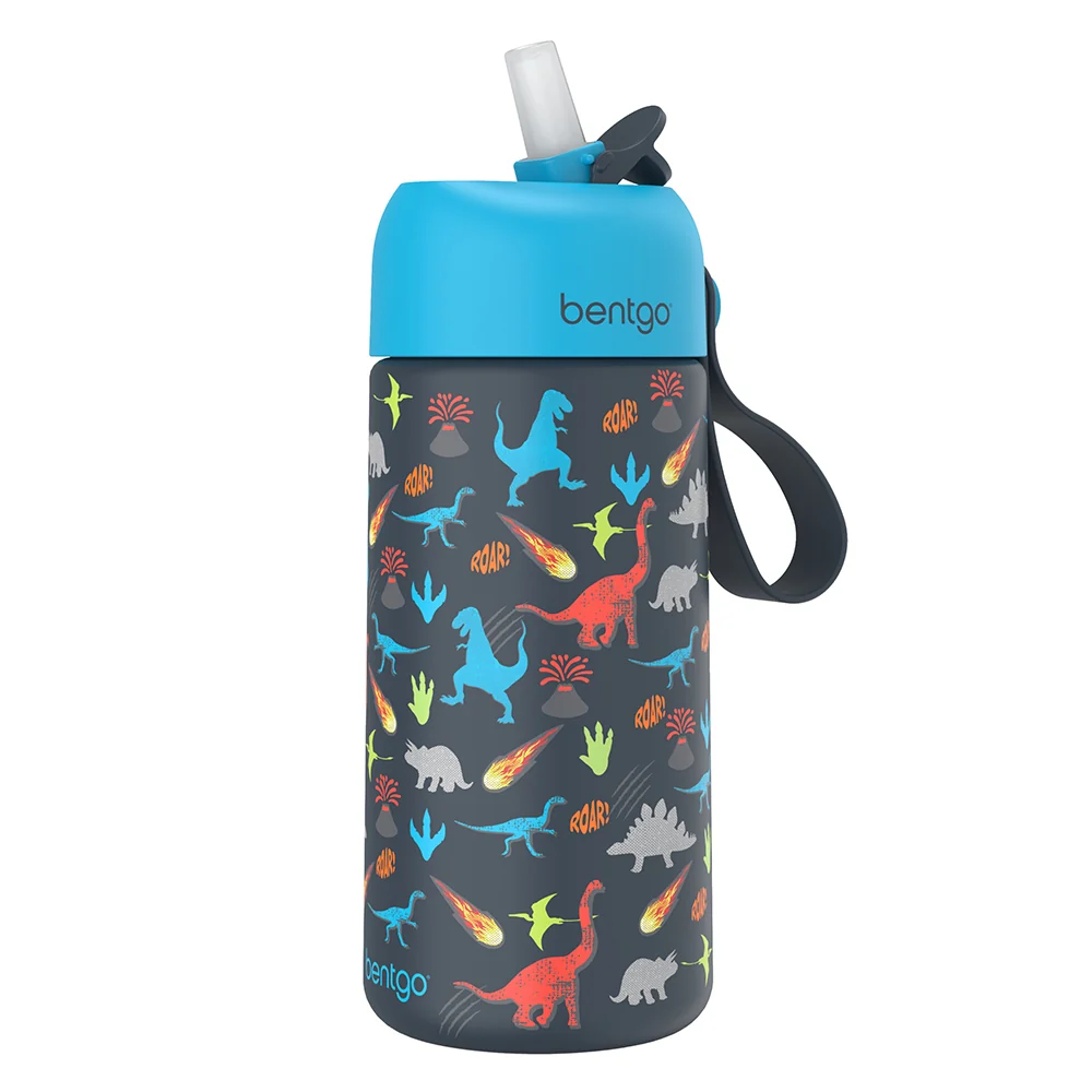 Bentgo Kids Stainless Steel Insulated Water Bottle - Dinosaur