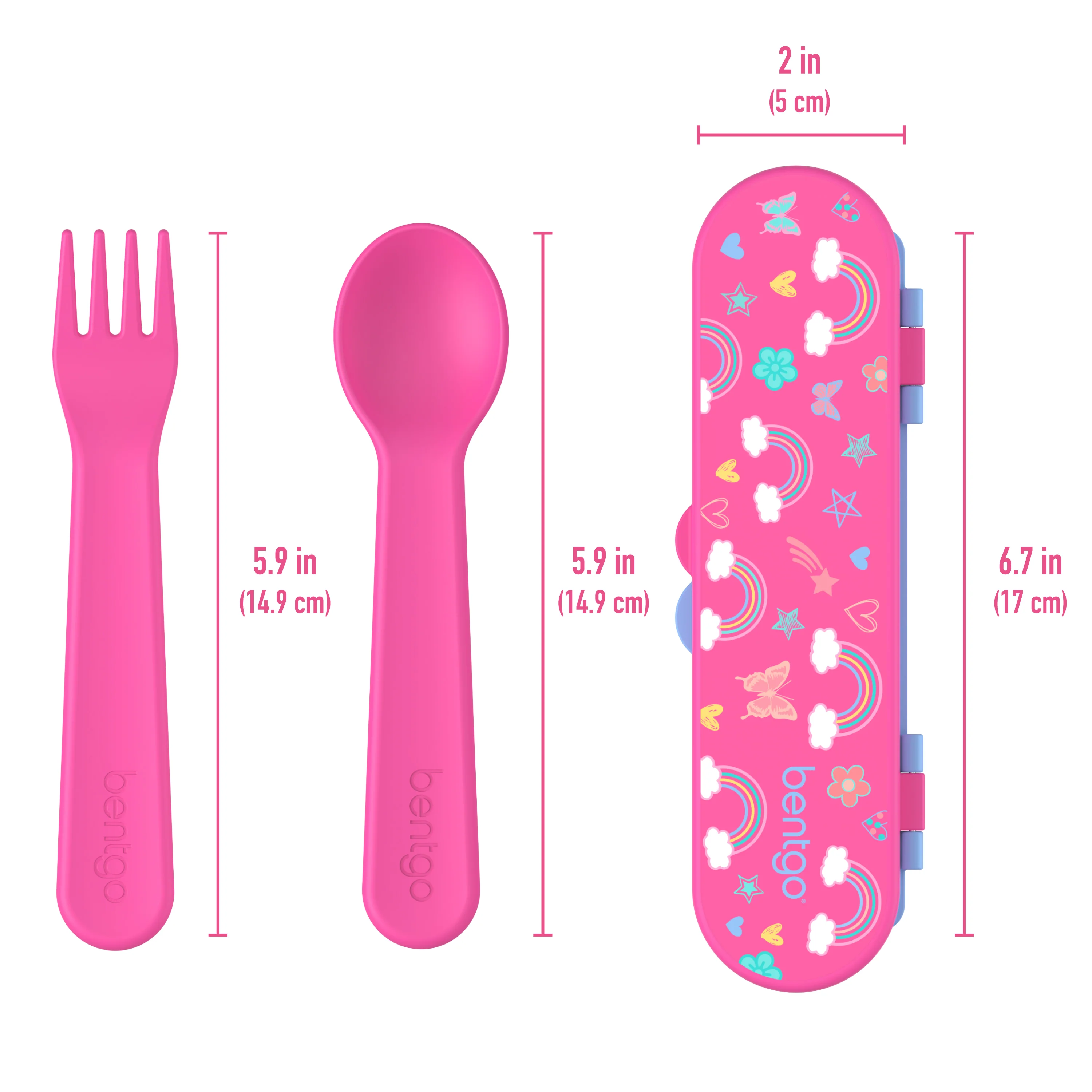 Bentgo Kids Utensil Set - Puppy Love - Image 40