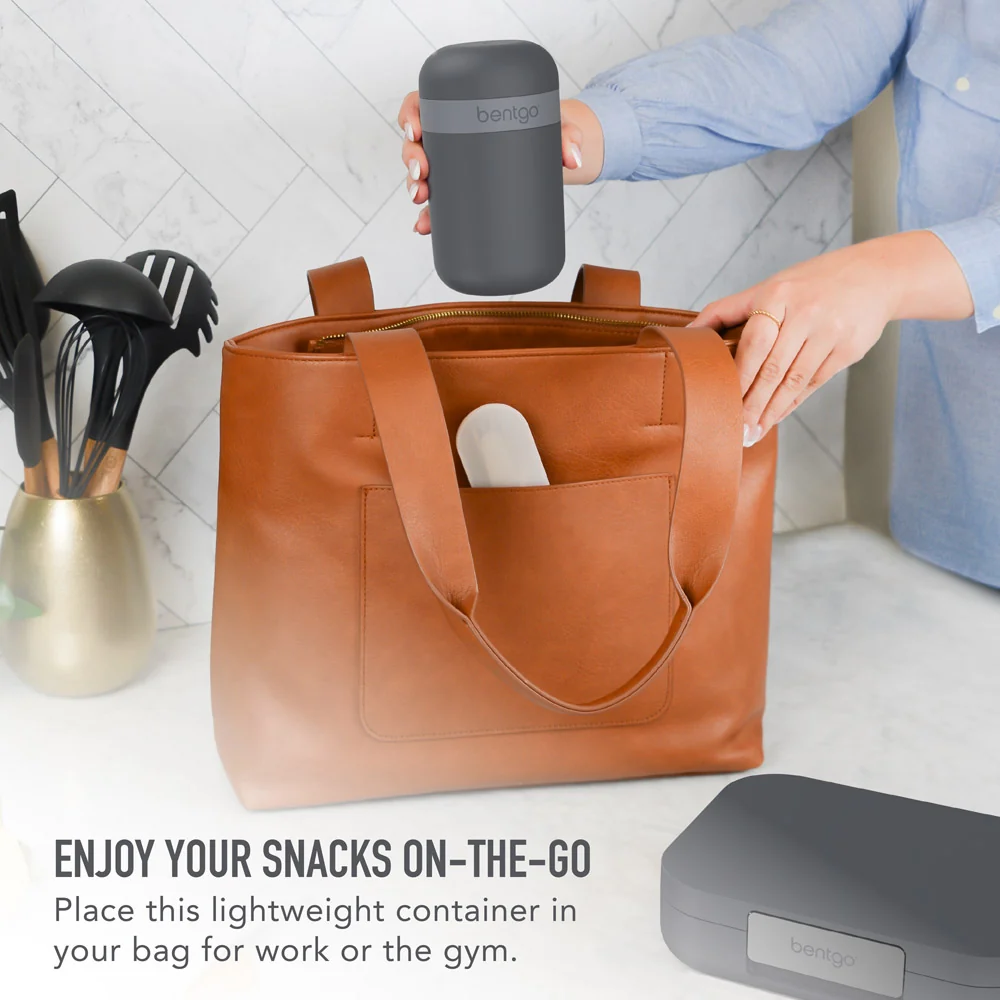 Bentgo Modern Lunch Box & Snack Cup - Dark Gray - Image 8