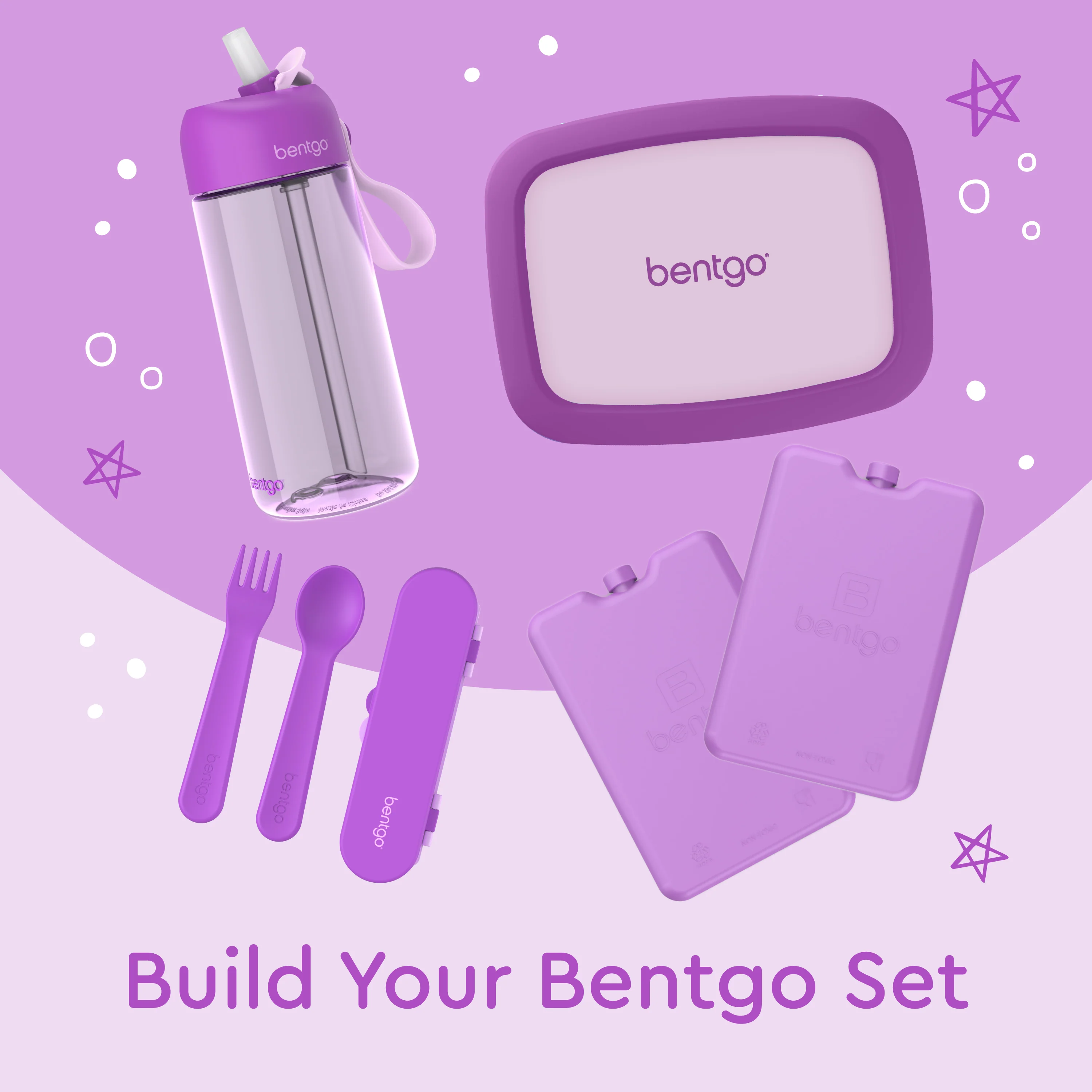 Bentgo Kids Utensil Set - Puppy Love - Image 76