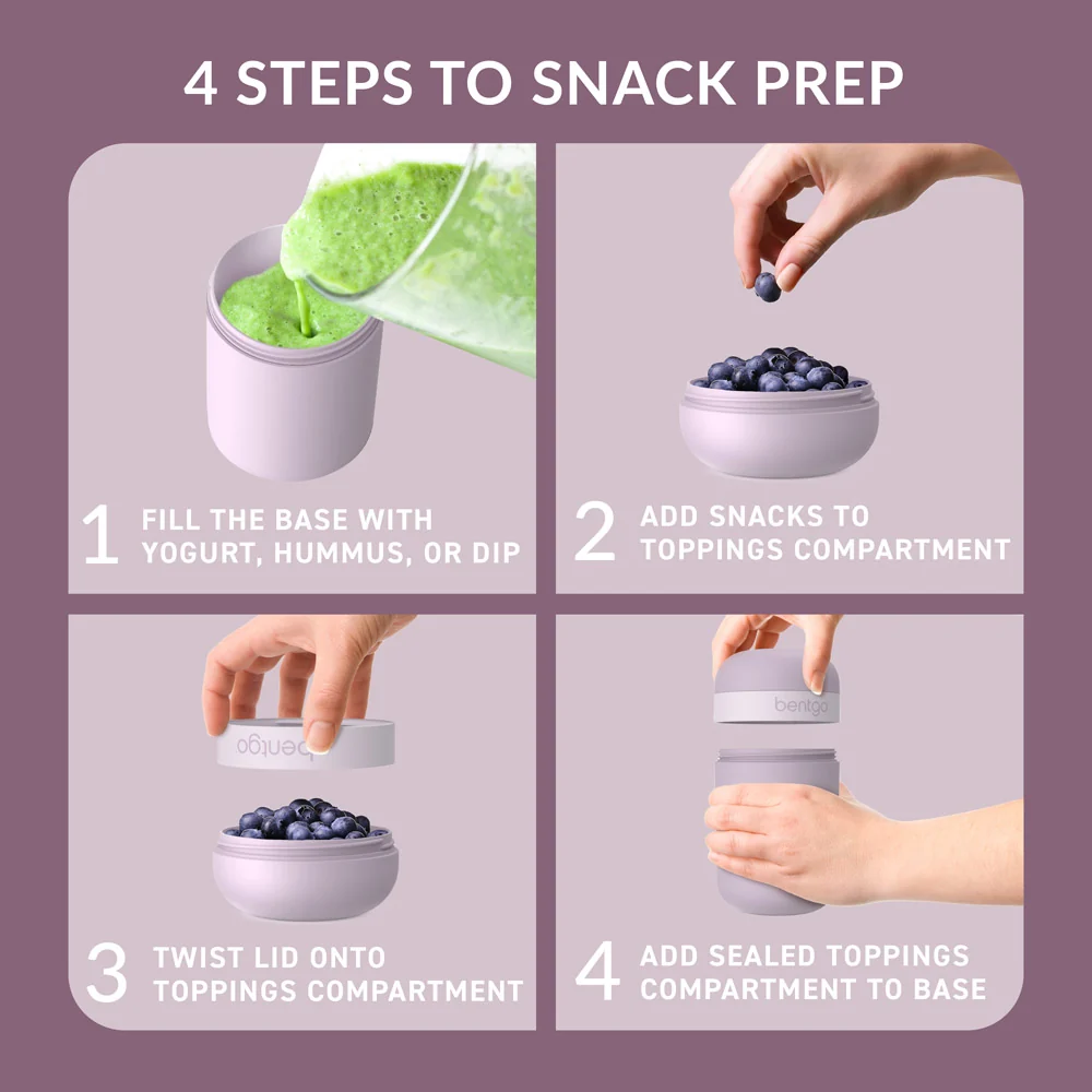 Bentgo Modern Lunch Box & Snack Cup - Dark Gray - Image 22