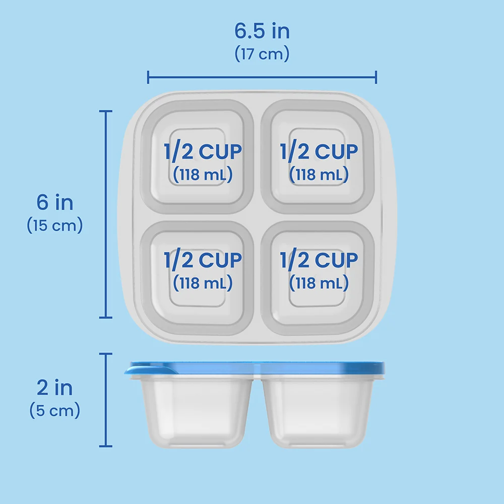 Bentgo Easyboxes 4-Compartment Snack Containers 8-Piece Set - Brights - Image 8