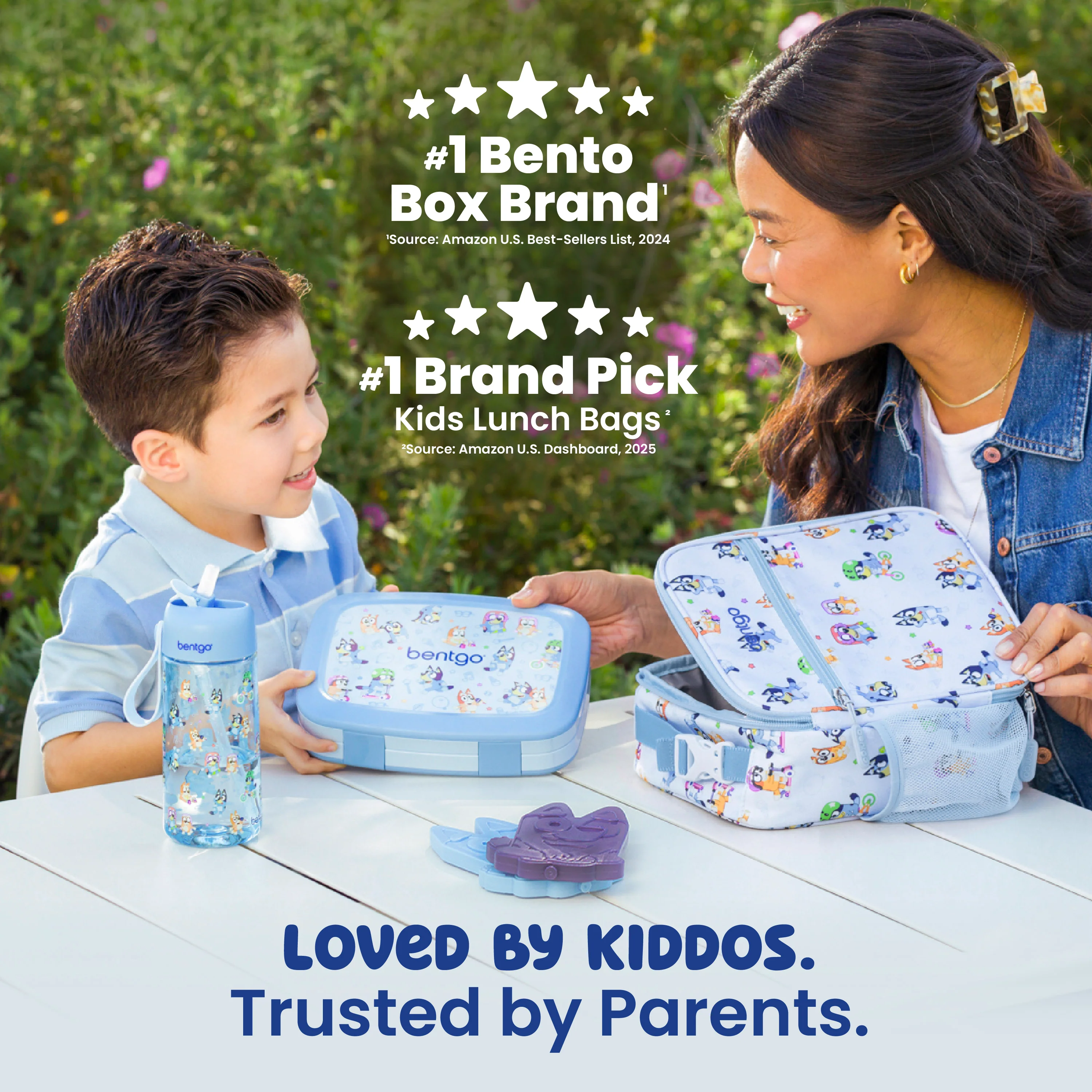 Bentgo + Bluey Kids Prints 5-Piece Lunch Box Set - Image 4