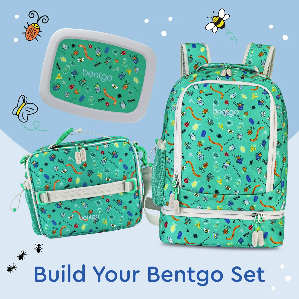 Bentgo Kids Prints 2-in-1 Backpack & Lunch Bag - Bug Buddies - Image 72